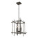 Tura Four Light Chandelier in Dark Smoke (39|101315-SKT-07)