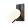 Valour Road One Light Wall Sconce in Ebony With Half Opal Glass (214|DVP49001EB-OP)