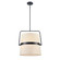 Bon Echo Four Light Pendant in Ebony With Satin White Shade (214|DVP48420EB-SW)