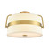 Bon Echo Three Light Semi-Flush Mount in Brass With Satin White Shade (214|DVP48412BR-SW)