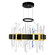 Aya LED Chandelier in Pearl Black & Titanium Gold (401|1592P18-612)