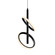 Olympia Two Two Light Pendant in BK (429|RRPD2-CC-BK)