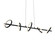 Five Light Linear Pendant in Black (429|RRPD5-CC-BK)