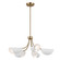 Arcus Five Light Chandelier/Semi Flush in Champagne Bronze (12|52558CPZWH)