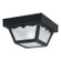 Exteriors Black One Light Flush Mount in Black (88|6682200)