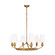 Ziba Six Light Chandelier in Antique Gild (454|TC1186ADB)