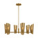 Plivot Six Light Chandelier in Burnished Brass (454|LXC1056BBS)