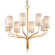 Juniper Eight Light Chandelier in Gold Leaf (67|F6168-GL)