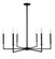 Ray Six Light Chandelier in Matte Black (185|6521-MB-CA)