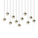 Grapes LED Pendant in Brass (69|2922.14-MED)