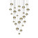 Grapes LED Pendant in Brass Finish (69|2918.14-AST)