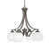 Zilo Four Light Chandelier in Graphite (200|568-GP-4101)