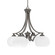 Zilo Four Light Chandelier in Graphite (200|568-GP-212) Zilo Four Light Chandelier in Graphite (200|568-GP-212)