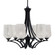 Zilo Six Light Chandelier in Matte Black (200|566-MB-4253)