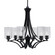 Zilo Six Light Chandelier in Matte Black (200|566-MB-3002)
