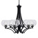 Zilo Six Light Chandelier in Matte Black (200|566-MB-202)