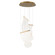 Rinkle LED Pendant in French Gold (86|E24874-133FG)