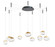 Athena LED Pendant in Matte Black/Brushed Brass (397|10064PN-MB:BB)