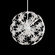 Esteracae Six Light Pendant in Jet Black (53|DN1024N-55R)