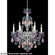 Hamilton Rock Crystal Six Light Chandelier in Polished Silver (53|5535AM)