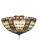 Fleur-de-lis Three Light Flushmount in Mahogany Bronze (57|95271)
