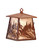 White Water Kayak One Light Wall Sconce in Rust (57|82656)