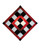 Metro Fusion One Light Wall Sconce in Black/White Check W/Red Stripe (57|82471)