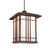 Tea House Pendant in Wrought Iron On Rust (57|73346)