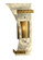 Sophia One Light Wall Sconce in Steel And Gold (57|69646)
