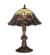 Tiffany Peacock Feather One Light Accent Lamp in Green/Blue Pbag Purple/Blue Lt Blue Aqua/Green (57|67885)