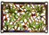 Acorn & Oak Leaf Window in Rust,Wrought Iron (57|66276)