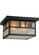Hyde Park Two Light Flushmount in Craftsman Brown (57|52694)