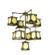 Kirkpatrick Nine Light Chandelier in Timeless Bronze (57|52068)