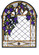 Grape Diamond Trellis Window in Zasdy Purple Ha (57|38656)