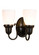 Saratoga Two Light Wall Sconce in Craftsman Brown (57|36634)