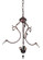 Serpentine Three Light Inverted Pendant Hardware in Mahogany Bronze (57|30444)