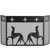 Greyhound Fireplace Screen in Black (57|29440)