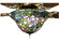 Tiffany Rosebush Fan Light Fixture in Purple/Blue Burgundy Pink Purple/Blue (57|27448)