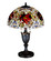 Renaissance Rose Two Light Table Lamp in Beige Burgundy Ca (57|26674)