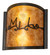 Personalized Two Light Wall Sconce in Dark Burnished Antique Copper (57|260052)