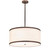 Cilindro Textrene Four Light Pendant in Mahogany Bronze (57|258693)