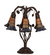 Stained Glass Pond Lily Six Light Table Lamp in Antique (57|255816)