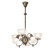 Revival Six Light Chandelier in Antique Brass (57|253212)