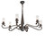Six Light Chandelier in Classic Rust (57|252881)