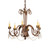 Lindsay Six Light Chandelier in Cortez Gold (57|249787)