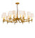 Toby 15 Light Chandelier in Matte Gold Over Chrome (57|249104)