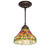 Tiffany Poinsettia One Light Pendant in Mahogany Bronze (57|248597)