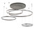 Anillo LED Pendant in Pewter (57|247245)