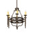 Jasmine Six Light Chandelier in Gothic Gold (57|243686)