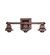 Mission Three Light Vanity Hardware in Mahogany Bronze (57|24280)